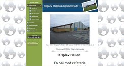 Desktop Screenshot of kliplevhallen.dk